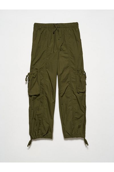 Dilvin 70992 Parachute Trousers-Khaki