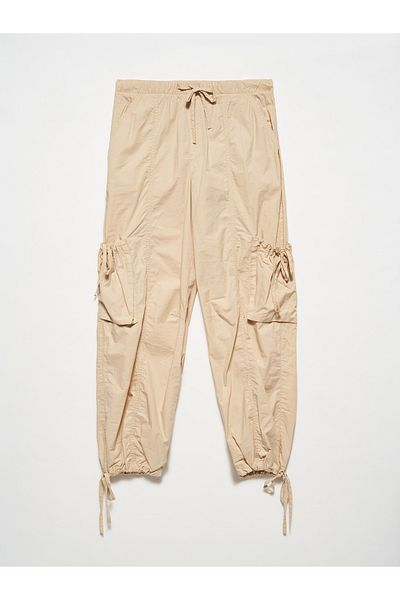 Dilvin 70992 Parachute Trousers-Stone