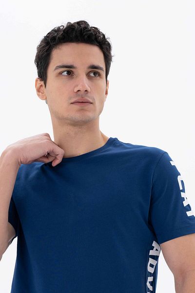 Arma Ανδρικό μπλουζάκι Indigo Regular Fit Crew Neck Y 25344404701