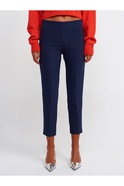 Dilvin 71236 Normal Waist Trousers-Navy Blue