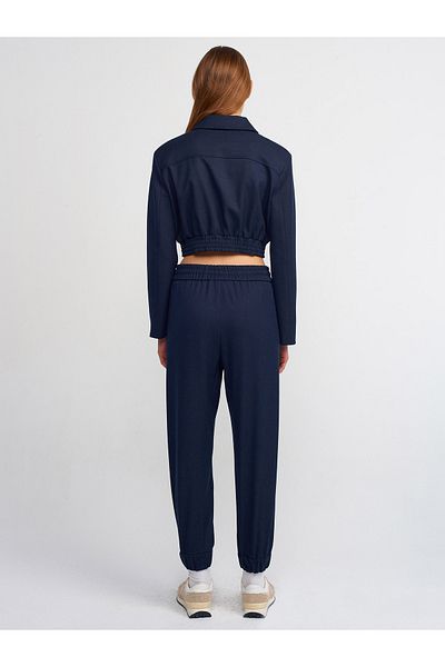 Dilvin 71249 Jogger Pants-Navy Blue