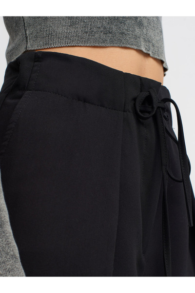 Dilvin 71231 Pens Detaylı Pantolon-Siyah