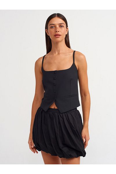 Dilvin 60548 Classic Black Buttoned Ball