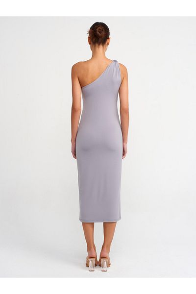 Dilvin 90717 Rochie Midi-Gri