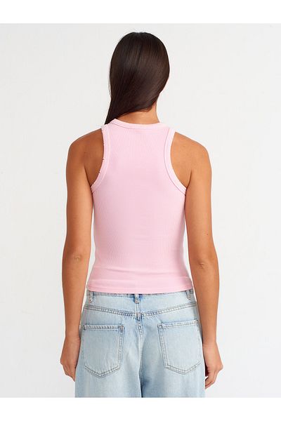 Dilvin 20652 Corded Pink Open-Sleeveless Shoes
