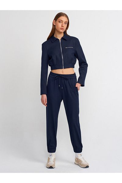 Dilvin 71249 Jogger Pants-Navy Blue