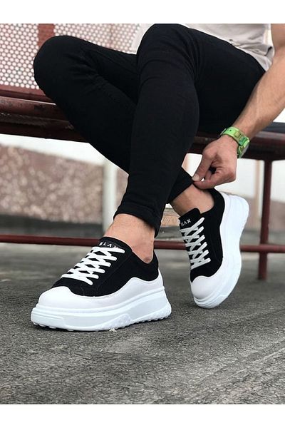 MarDyHome White Black Men's Shoes