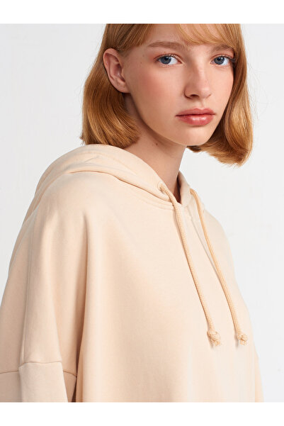 Dilvin 40142 Hanorac cu glugă-Bej deschis