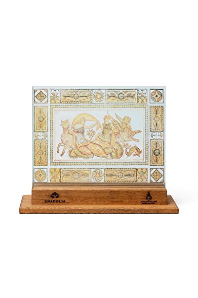 Anadolia Dionysos Telete Ve Skyrtos Mozaiği 3 Boyutlu Dekoratif Cam Obje