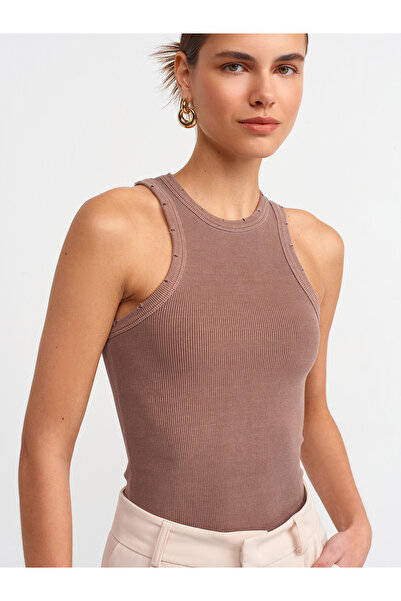 Dilvin 20652 Κορδόνι Αμάνικο Μπαλάκι-καφέ