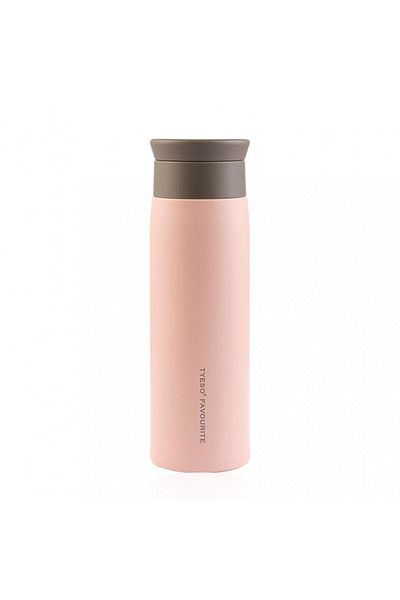 Tyeso Grace Vacuumed Leakproof Tea Brewing and Beverage Thermos 500ml Pink