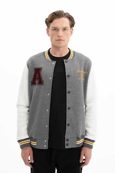 Arma Men's College Coat Sweatshirt - Pockets, Button Closure, Regular Fit K 26264650001