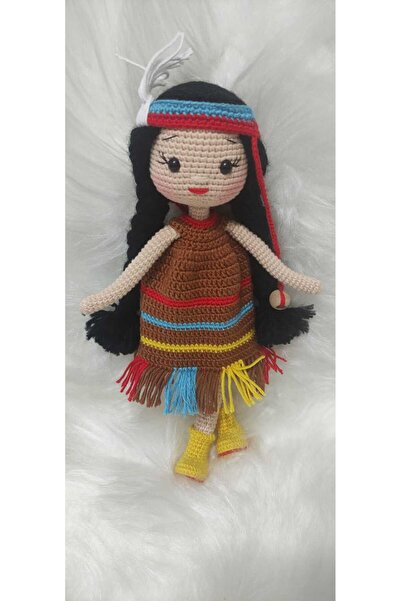 Toyscity Kızılderili Bebek Organik Örgü Oyuncak