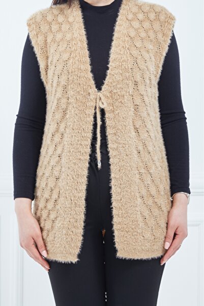 Elçelya Moda Salmon Colored Women's Bridal Vest - Soft Standard