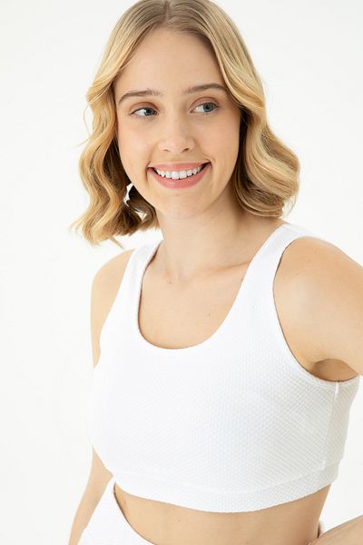 U.S. Polo Assn. Women's White Bustier 50264217-Vr013