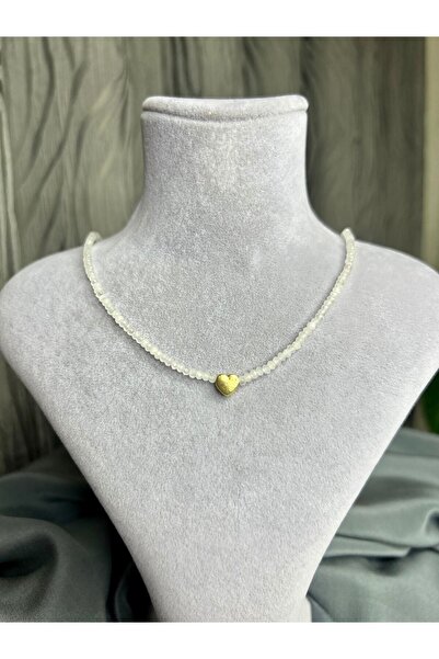 Doğaltaş قلادة كوارتز وردية