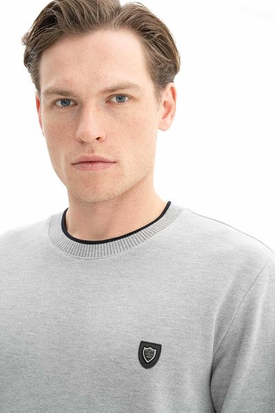 Arma Ανδρικό φούτερ με γκρι κανονική εφαρμογή Thessaloniki Crew Neck K 26124699401