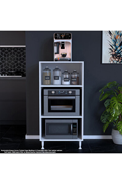 Modilayn Silva 59,6 X 119,2 X 56 Cm Ankastre Fırın Ve Mutfak Dolabı