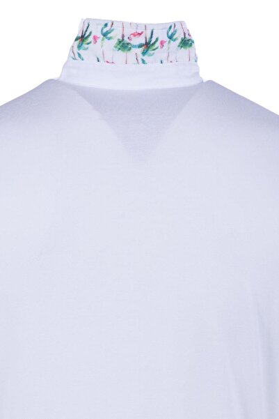 Arma Чоловіча біла футболка з коміром-поло Y21374275301