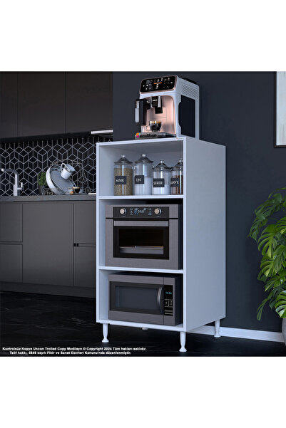 Modilayn Silva 59,6 X 119,2 X 56 Cm Ankastre Fırın Ve Mutfak Dolabı