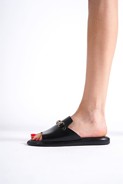 TRENDELLA Genuine Leather Women's Slippers - Daily Comfortable and Stylish