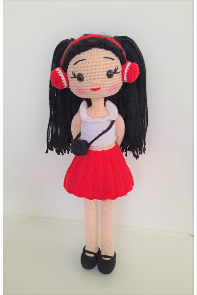 Toyscity Siyah Pabuçlu Albeni Amigurumi Organik Oyuncak