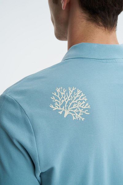 Arma Tricou albastru pentru bărbați, 100% bumbac, cu gât polo, Y 27374353501