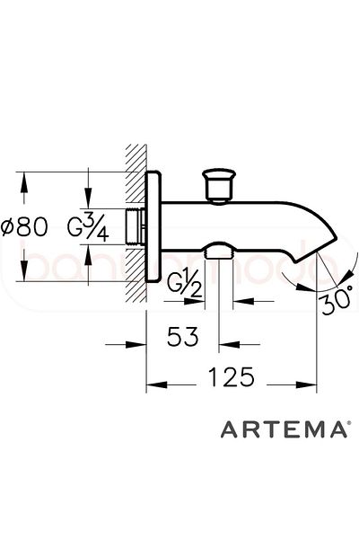 Artema Win S A42607 Çıkış Ucu Duş Kumandalı