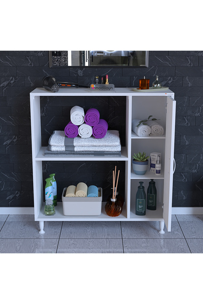 Modilayn URLA 90 x 97,5 x 31,8 cm Banyo Havlu Deterjan Depolama Dolabı