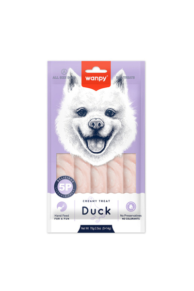 Wanpy Ördekli 12'li Krema Köpek Ödülü 5x14g