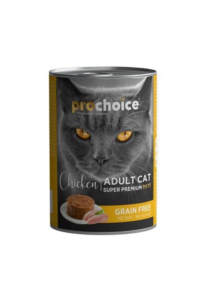ProChoice Pro Choice Tavuk Etli Tahılsız Pate Yetişkin Kedi Konservesi 400 gr