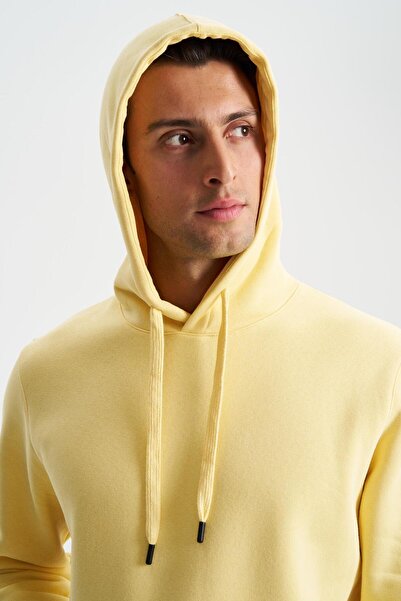 Arma Чоловічий жовтий Regular Fit 3 нитковий шардонський капюшон з кишенями K28254627501