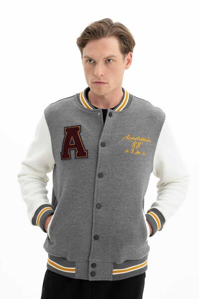 Arma Men's College Coat Sweatshirt - Pockets, Button Closure, Regular Fit K 26264650001