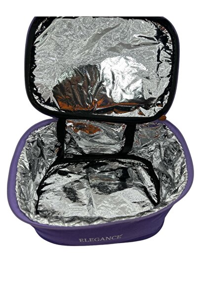 Elegance Termoslu Beslenme Çantası Mor