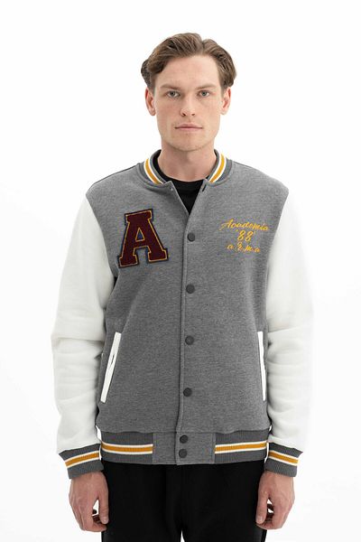 Arma Men's College Coat Sweatshirt - Pockets, Button Closure, Regular Fit K 26264650001