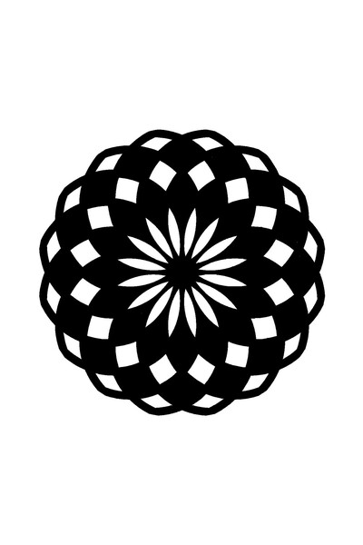 BİLGİMOLA ملصق زهور موديل 15 اوتوماتيك جديد مقاس 30×30 سم