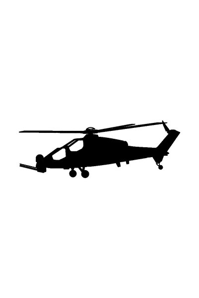 Genel Markalar Atak Helikopter Oto kaliteli Kaliteli Sticker 25 x 10 Cm Aracı...
