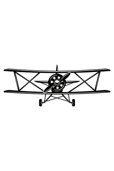 Generic Brand Propeller Airplanes Model 12 Auto Special New Sticker 25 X 10 cm
