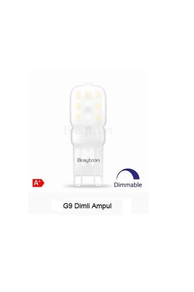 Braytron G9 Dim Led Ampül 2,5 W 22 W Gunışığı Işık BA29-00390
