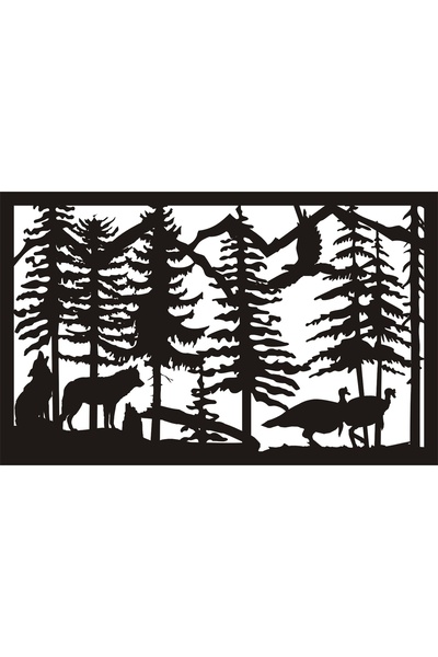 Generic Brand Wolves Indians and Forest Auto Custom New Quality Quality Stick...