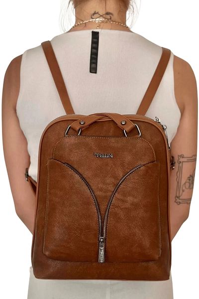 By Pellini Women's Faux Leather Backpack Brown