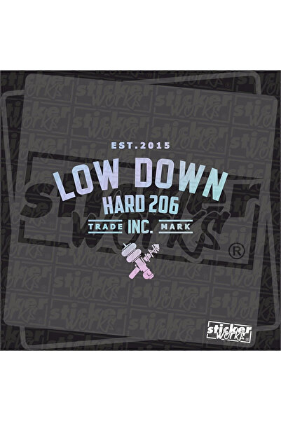 BİLGİMOLA Low Down Hard 206 new super hologram Rear Window Sticker