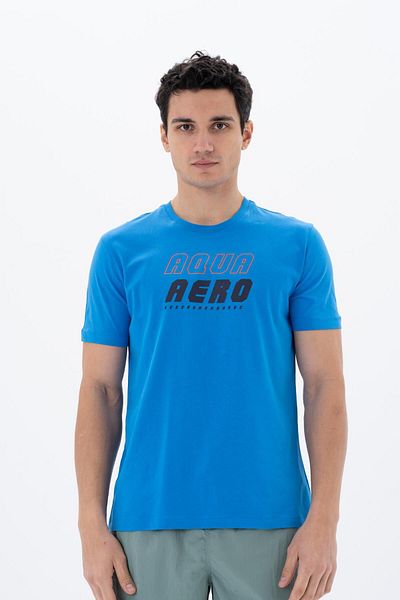 Arma Tricou albastru pentru bărbați, cu croială normală, cu gâtul turn, Y 25344404801