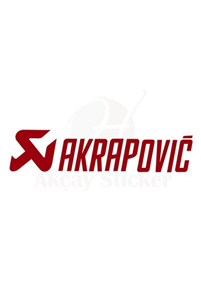 rez دراجة نارية جديدة مخصصة ملصق دراجة نارية أكروبوفيتش أحمر 2 قطعة 20*4 سم