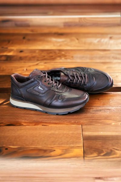 LUGMO Genuine Leather Shoes 1stClass Quality Inner Outer Leather Men's Sneaker Shoes Thermo Brown