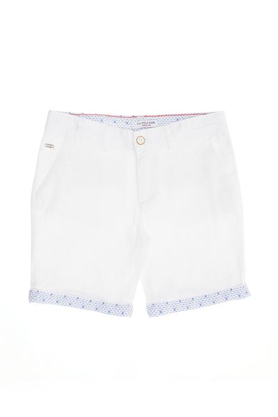 U.S. Polo Assn. Boys' White Woven Shorts 50264314 -Vr013