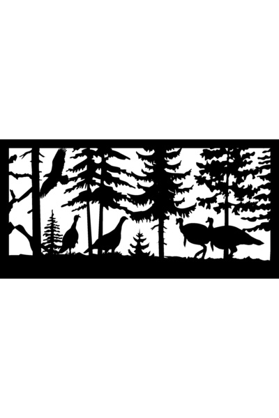 rez ملصق جديد مخصص للنسر الهنود والغابات مقاس 30 × 15 سم