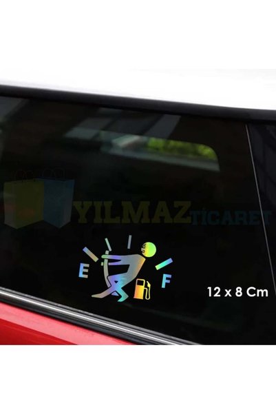 pınaxar Car Fuel Tank New Model Super Hologram Auto Sticker A+Quality 12*8