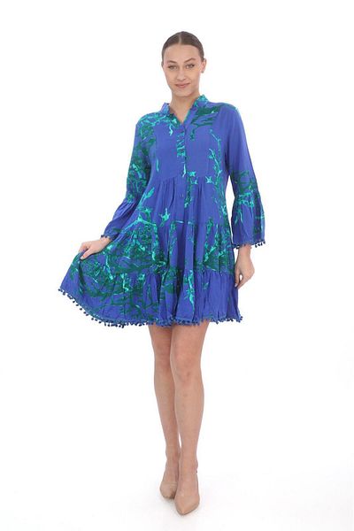 Bohem Stil Γυναικείο κοντό φόρεμα Angel Pompom