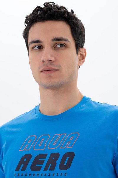 Arma Tricou albastru pentru bărbați, cu croială normală, cu gâtul turn, Y 25344404801
